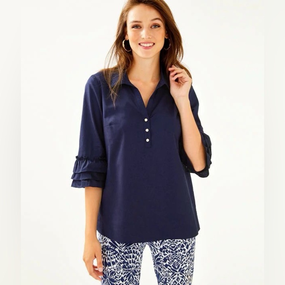 NWT True Navy Judith Top
